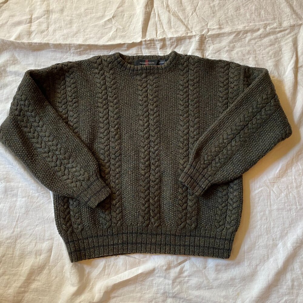 Wool green sweater